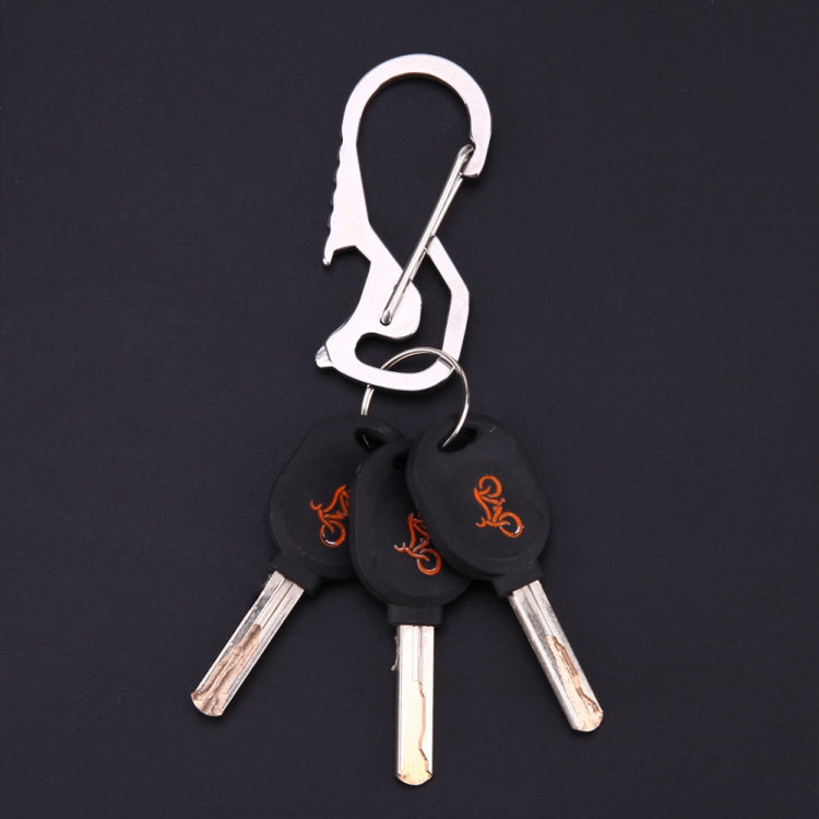Outdoor Tools Carabiner Hex Driver Bottle Opener Keychain Ring Climbing Accessories