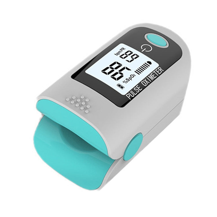 X1805 Oxygen Saturation Detector Medical Monitoring Heart Rate Finger Clip Oximeter, Black, Blue
