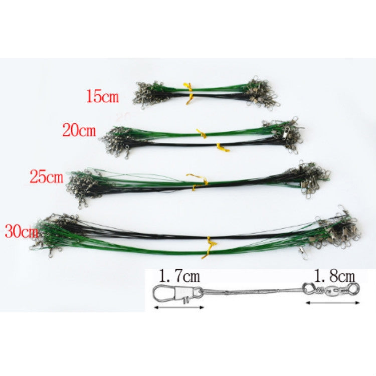 20 PCS Luya Front Wire With Pin Wire Anti-bite Wire