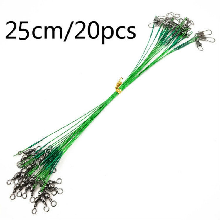 20 PCS Luya Front Wire With Pin Wire Anti-bite Wire