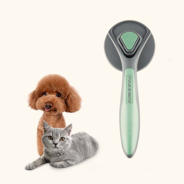 Pet Self-Cleaning Comb Cat Comb Dog Needle Comb Cat Hair Removal Comb Floating Brush, Cherry Blossom Color, Fresh Mint, Gentleman Ash