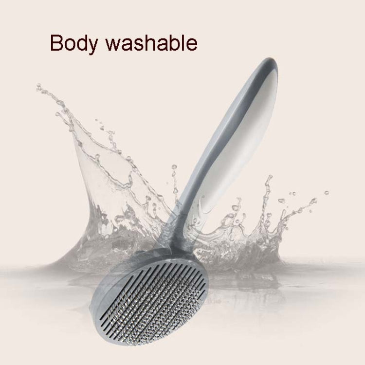 Pet Self-Cleaning Comb Cat Comb Dog Needle Comb Cat Hair Removal Comb Floating Brush, Cherry Blossom Color, Fresh Mint, Gentleman Ash