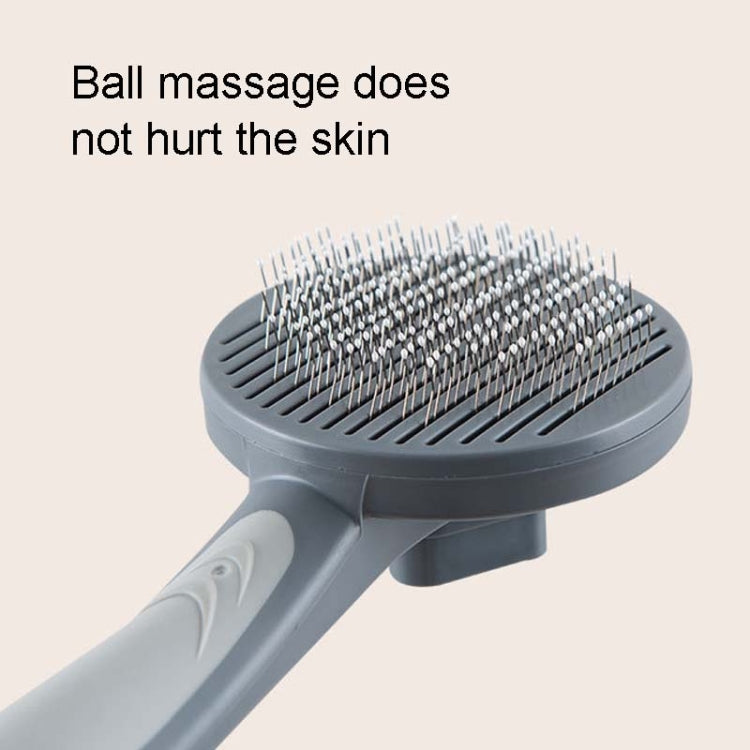 Pet Self-Cleaning Comb Cat Comb Dog Needle Comb Cat Hair Removal Comb Floating Brush, Cherry Blossom Color, Fresh Mint, Gentleman Ash