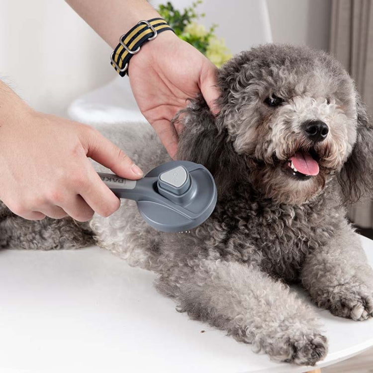 Pet Self-Cleaning Comb Cat Comb Dog Needle Comb Cat Hair Removal Comb Floating Brush, Cherry Blossom Color, Fresh Mint, Gentleman Ash