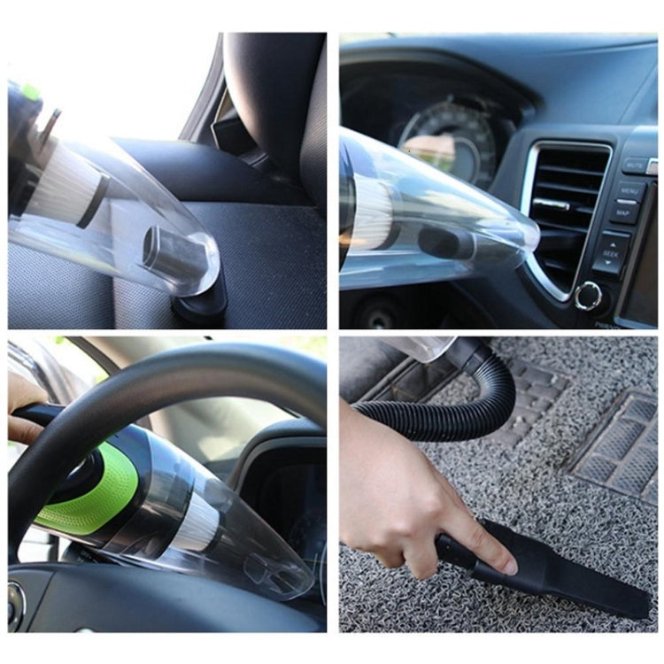 Wireless Car Vacuum Cleaner Handheld Mini Vacuum Cleaner Super Suction Wet And Dry Dual Use Portable Vacuum Cleaner, Transparent+Green, Black+Green, Pink+White