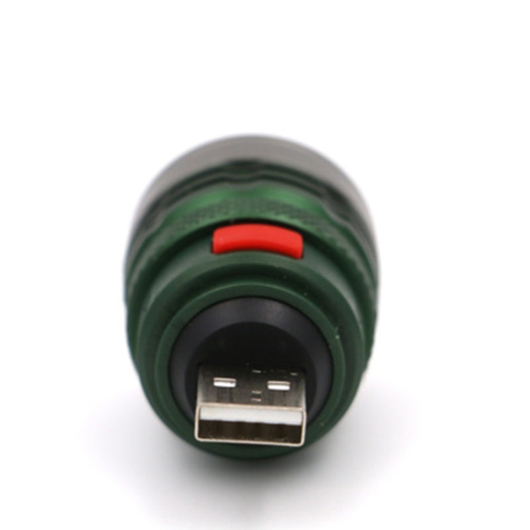 2 PCS LED Lighting Long Shot USB Head Mini Fill Light Aluminum Light Flashlight Lighting