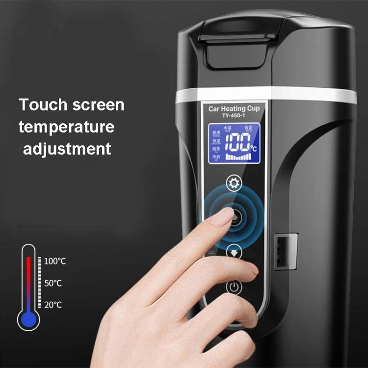 450ml Car Heating Water Bottle Thermos Mug Car Truck Universal Boiling Water Cup