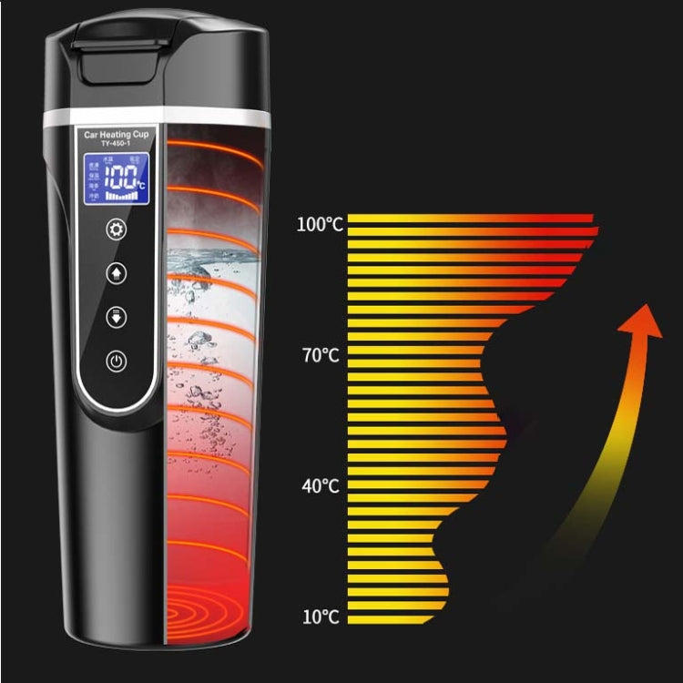 450ml Car Heating Water Bottle Thermos Mug Car Truck Universal Boiling Water Cup