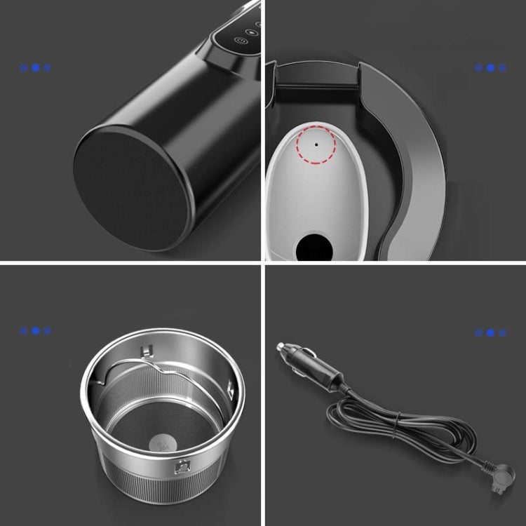450ml Car Heating Water Bottle Thermos Mug Car Truck Universal Boiling Water Cup
