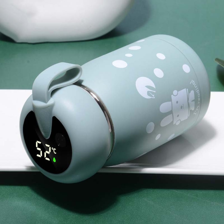 Cartoon Thermos Mug Intelligent Temperature Measurement Color Change Display Temperature Water Cup Couple Children Student Cup, Digital Display, Pink, Digital Display, Blue, Digital Display, Green, Digital Display, Brown