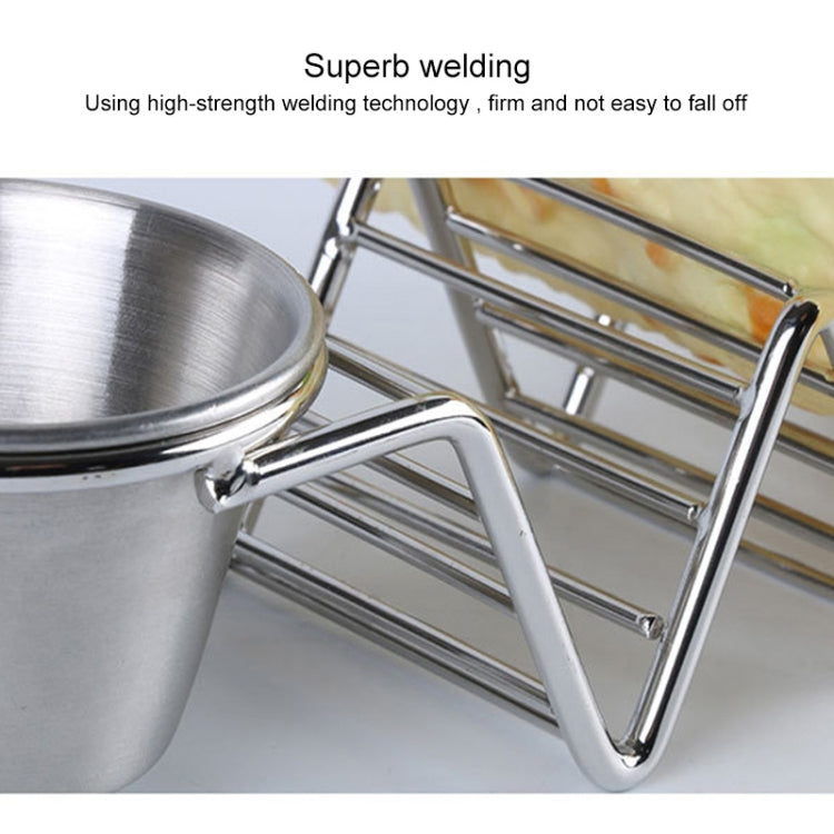 Taco Rack Stainless Steel 304 Taco Rack Taco Pancake Stand, Single Head Double Cup, Single Cup At Both Ends