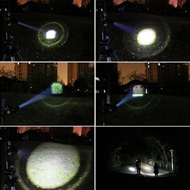 LED Outdoor Rechargeable Telescopic Zoom Mini Glare Flashlight