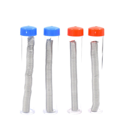 10 قطع من سلك لحام أنبوب قلم رصاص من القصدير بقطر 1.0 مم و63/37، ألوان متنوعة، توصيل عشوائي، 1.0 مم و63/37