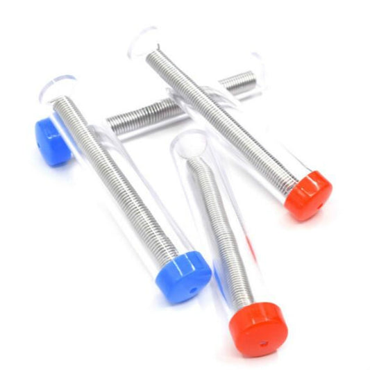 10 قطع من سلك لحام أنبوب قلم رصاص من القصدير بقطر 1.0 مم و63/37، ألوان متنوعة، توصيل عشوائي، 1.0 مم و63/37