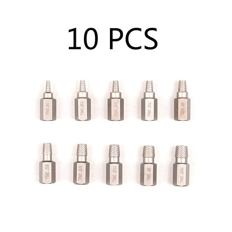 10 In 1 Bolt Extractor Broken Screw Nut Removal Tool, 10 In 1 Bolt Extractor