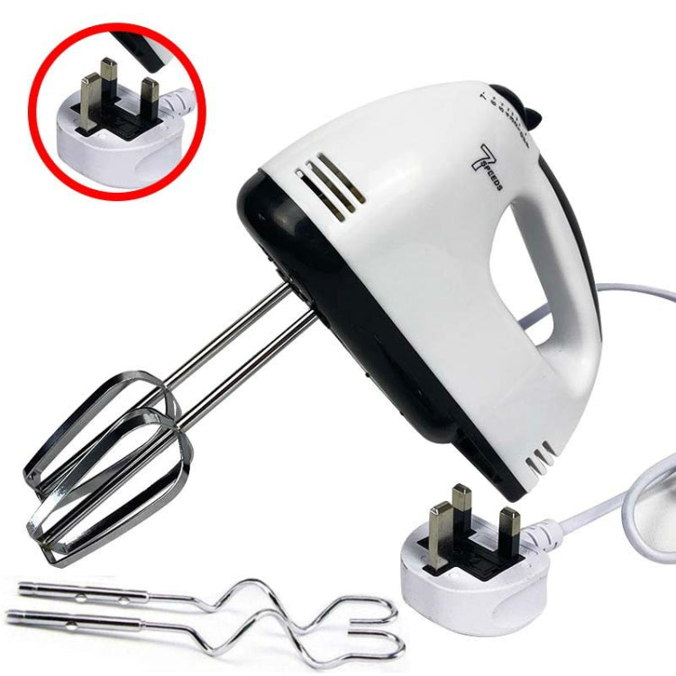 Whisk Electric Household Mini Whisk Baking Small Whipped Cream Machine, EU Plug+4 Stirring Rods, US Plug+4 Stirring Rods, UK Plug+4 Stirring Rods