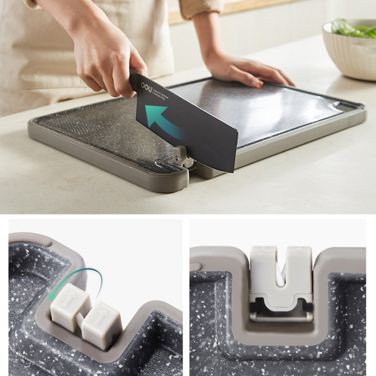 OOU Multifunctional Antibacterial And Mildew Resistant Double-Sided Cutting Board Kitchen Drainable Supplementary Food Cutting Board, Medium, Large