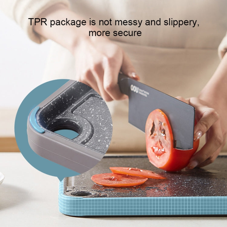OOU Multifunctional Antibacterial And Mildew Resistant Double-Sided Cutting Board Kitchen Drainable Supplementary Food Cutting Board, Medium, Large