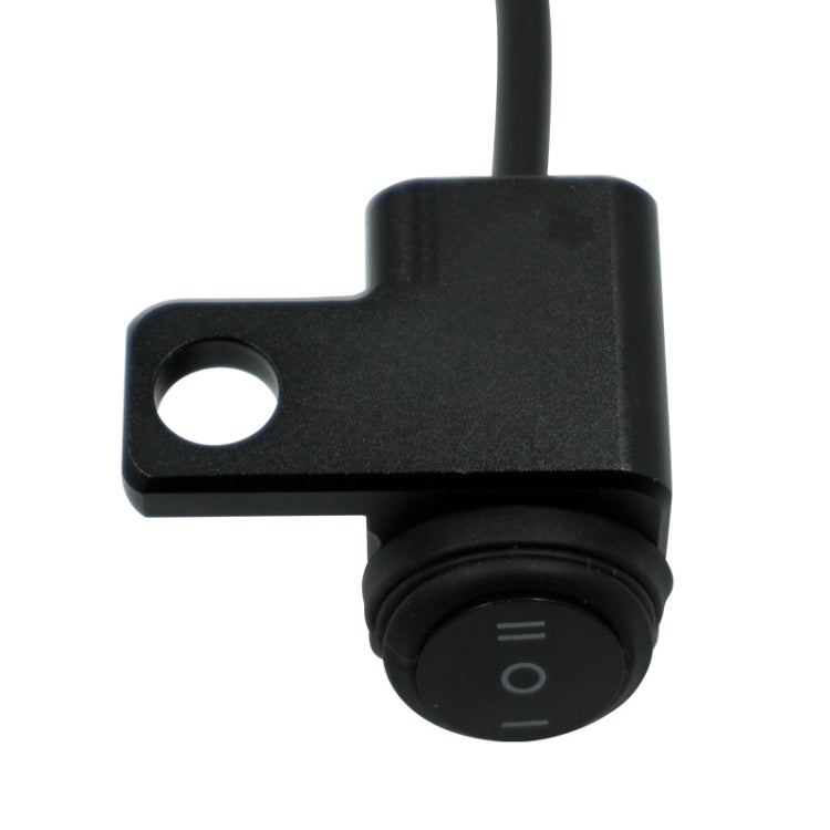 Motorcycle Off-Road Vehicle Modification Parts Aluminum Alloy Mirror Seat Switch Headlight Spotlight Double Flash Steering Switch, Waterproof One in Two Out (Hole on the Left), Waterproof One in Two Out (Hole on the Right)
