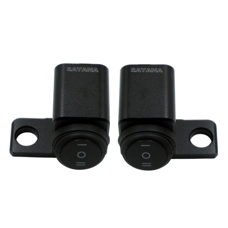 Motorcycle Off-Road Vehicle Modification Parts Aluminum Alloy Mirror Seat Switch Headlight Spotlight Double Flash Steering Switch, Waterproof One in Two Out (Hole on the Left), Waterproof One in Two Out (Hole on the Right)