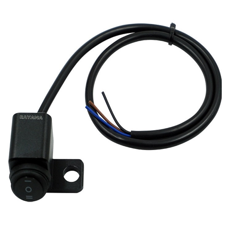 Motorcycle Off-Road Vehicle Modification Parts Aluminum Alloy Mirror Seat Switch Headlight Spotlight Double Flash Steering Switch, Waterproof One in Two Out (Hole on the Left), Waterproof One in Two Out (Hole on the Right)