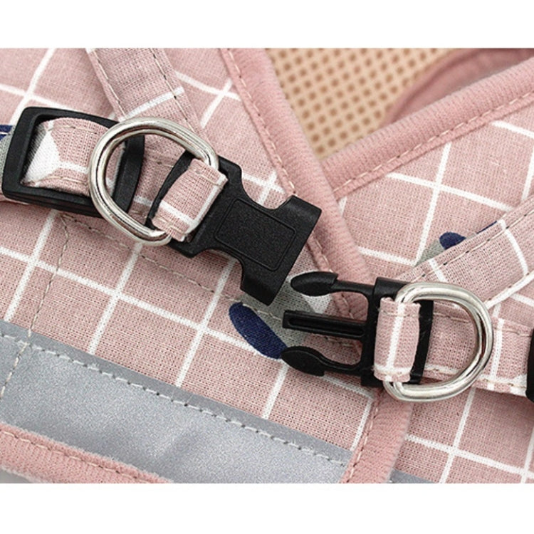 Reflective & Breathable Vest Traction Rope Pet Chest Leash, XS, S, M, L, XL