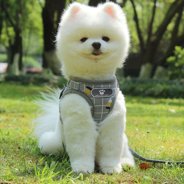 Reflective & Breathable Vest Traction Rope Pet Chest Leash, XS, S, M, L, XL