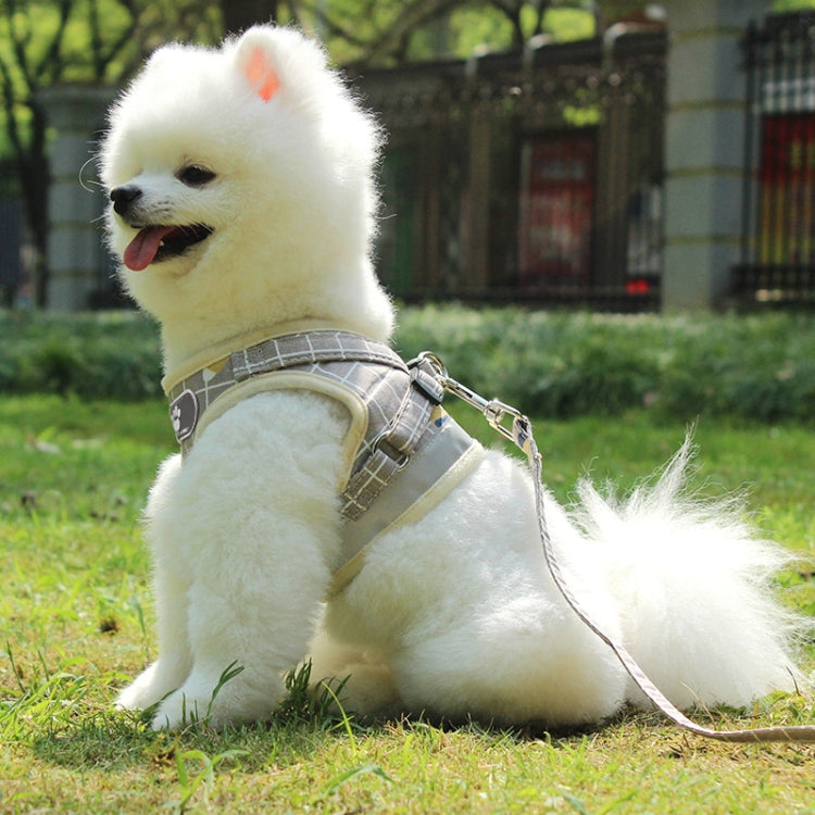 Reflective & Breathable Vest Traction Rope Pet Chest Leash, XS, S, M, L, XL