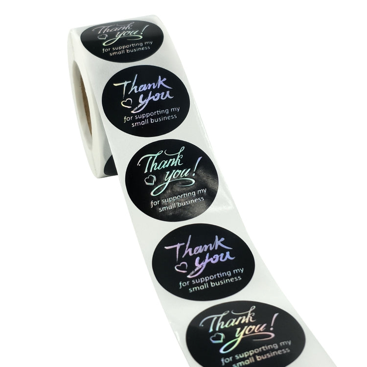 Thank You Sticker Hot Silver  Label Discoloration Sticker, Size: 38mm / 1.5inch, 38mm / 1.5inch