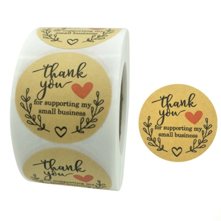 Rolls Thank You Stickers Baking Gift Sealing Sticker Wedding Holiday Label, Size: 5.0cm / 2inch, 2.5cm / 1inch 3 PCS, 3.8cm / 1.5inch 3 PCS, 5.0cm / 2inch