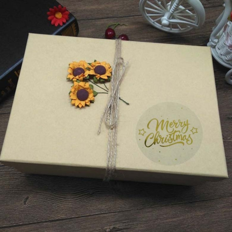 3 PCS  Roll TransparentHot Gold Stickers Christmas Stickers Holiday Gift Stickers, K-21-25, K-25-25
