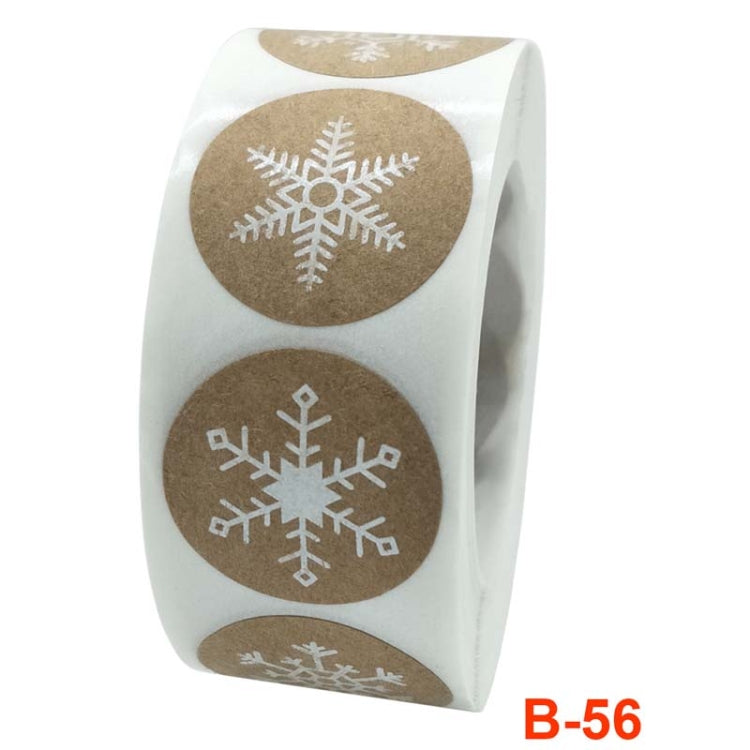 3 PCS Roll Sticker Cowhide Sticker Label Happy Christmas Decoration Label, 2.5cm / 1inch   3 PCS