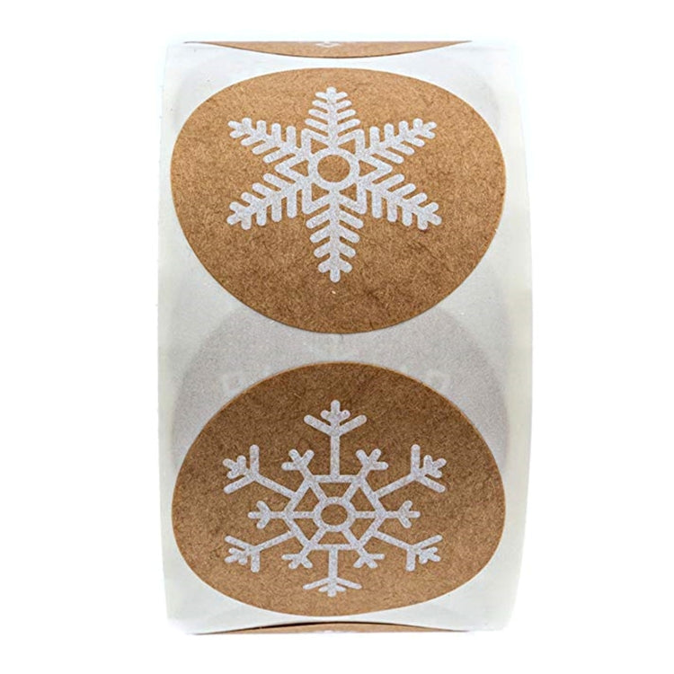 3 PCS Roll Sticker Cowhide Sticker Label Happy Christmas Decoration Label, 2.5cm / 1inch   3 PCS