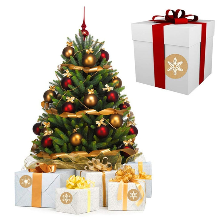 3 PCS Roll Sticker Cowhide Sticker Label Happy Christmas Decoration Label, 2.5cm / 1inch   3 PCS