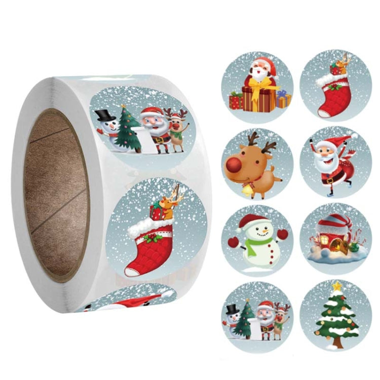 3 PCS  Roll Sticker Christmas Day Gift Decoration Gift Series Sticker Label, K-27-25, K-28-25, K-29-25, K-30-25