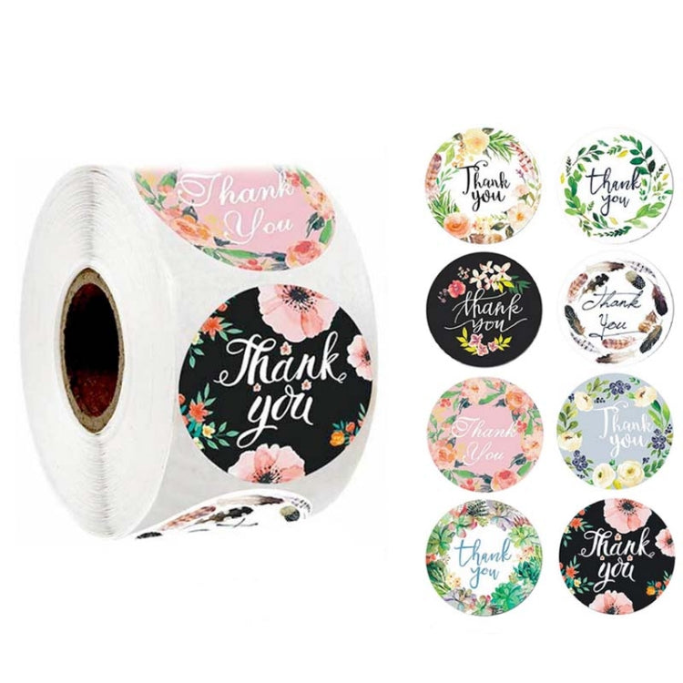Roll Flower Decoration Thank You Seal Sticker Envelope Decoration Wedding Decoration, A-17, A-18, A-19, A-20