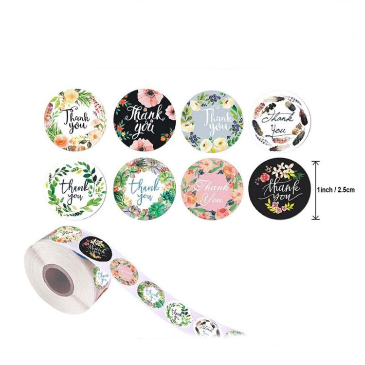 Roll Flower Decoration Thank You Seal Sticker Envelope Decoration Wedding Decoration, A-17, A-18, A-19, A-20
