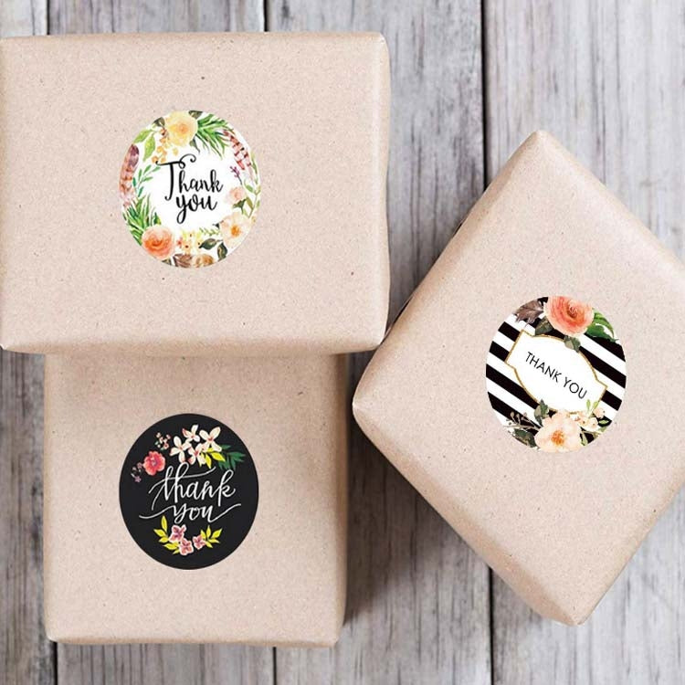 Roll Flower Decoration Thank You Seal Sticker Envelope Decoration Wedding Decoration, A-17, A-18, A-19, A-20
