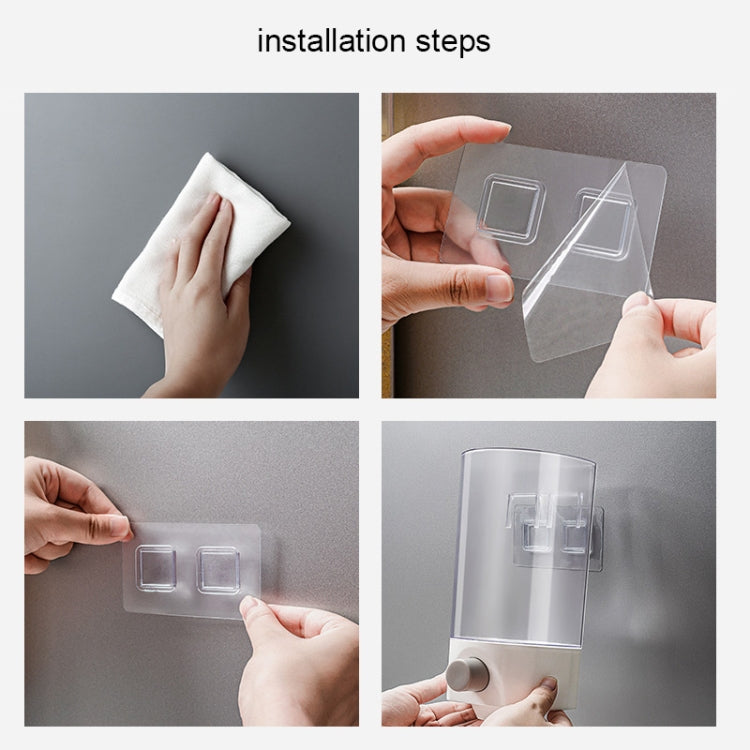 Wall-Mounted Miscellaneous Grain Storage Box Kitchen Large-Capacity Push-Type Sealed Tank, Medium, Large