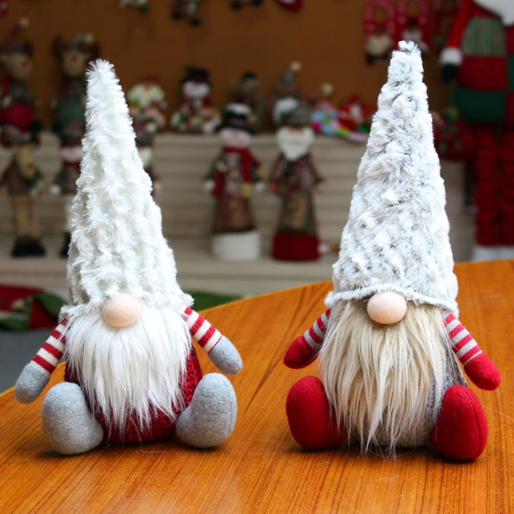 Christmas Decorations Santa Claus Faceless Doll Decoration Gift, Red, Gray