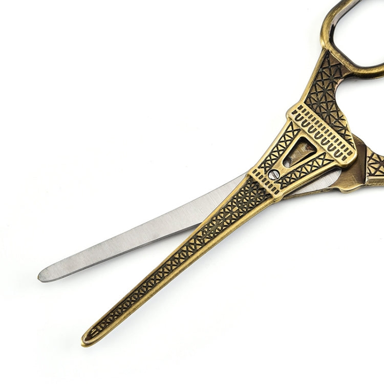 Stainless Steel Eiffel Tower Scissors Handmade Thread Tea Bag Scissors, Green Bronze, Black Titanium, Rose Gold, Golden, Red Bronze