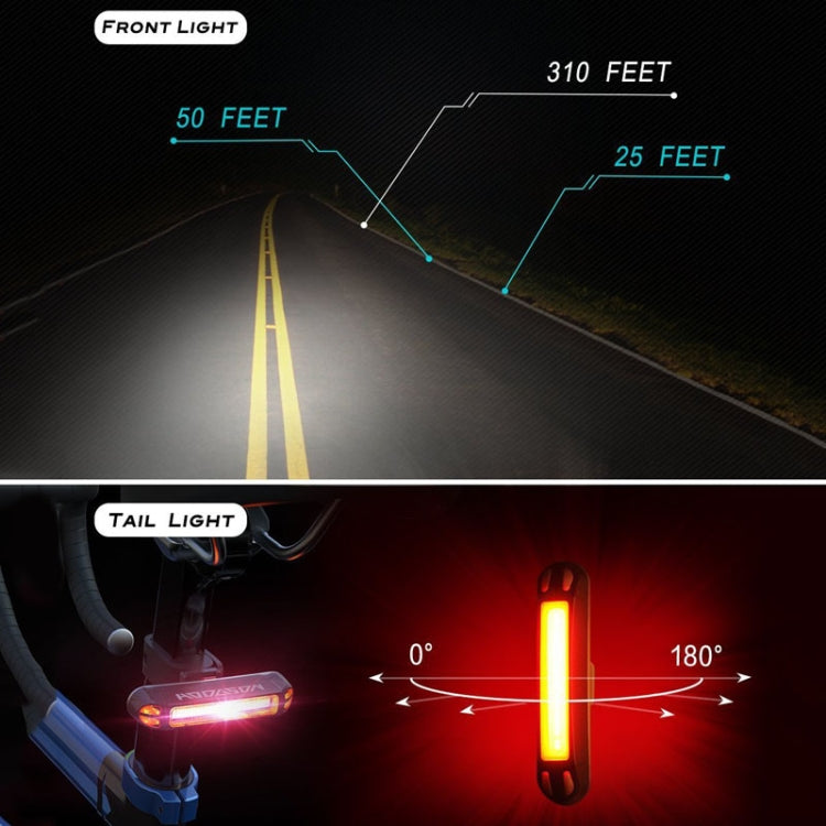 Bike Light USB Rechargeable Mountain Bike Warning Light