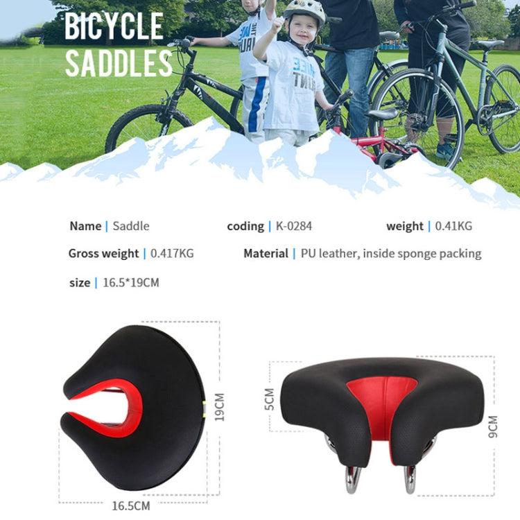 Noseless Bicycle Saddle Mountain Bike Thickened Soft Cushion