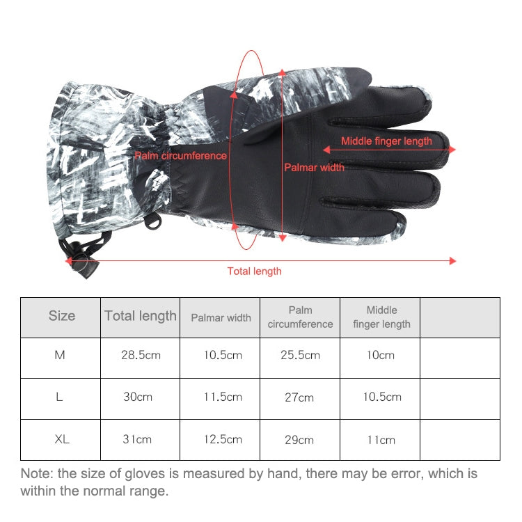 Winter Thermal Ski Gloves Outdoor Waterproof Velvet Gloves Thickening Touch Screen Motorcycle Gloves