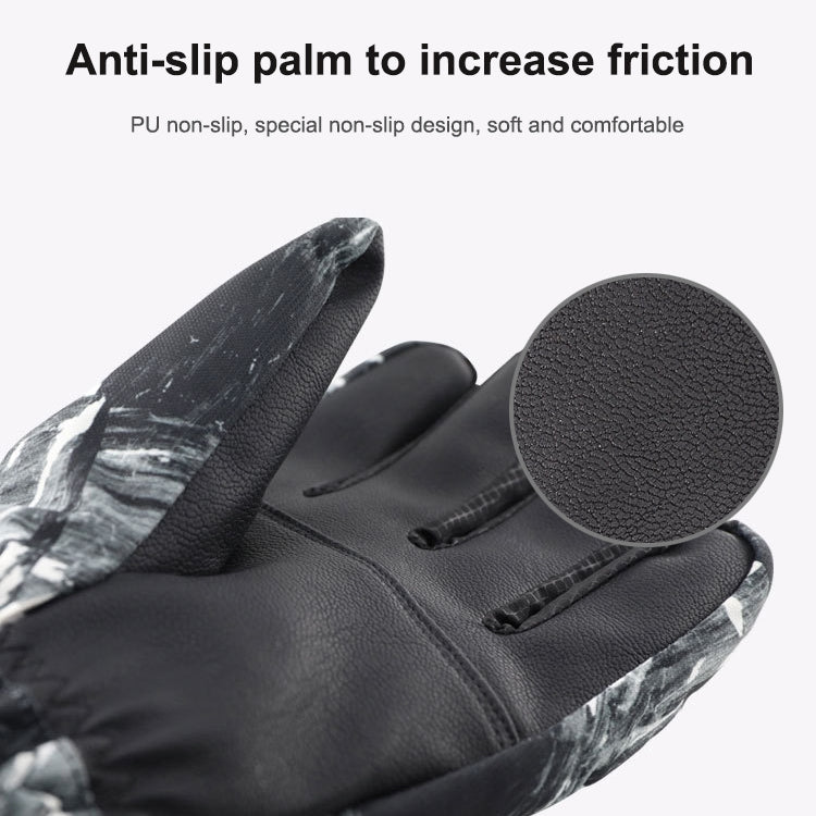 Winter Thermal Ski Gloves Outdoor Waterproof Velvet Gloves Thickening Touch Screen Motorcycle Gloves