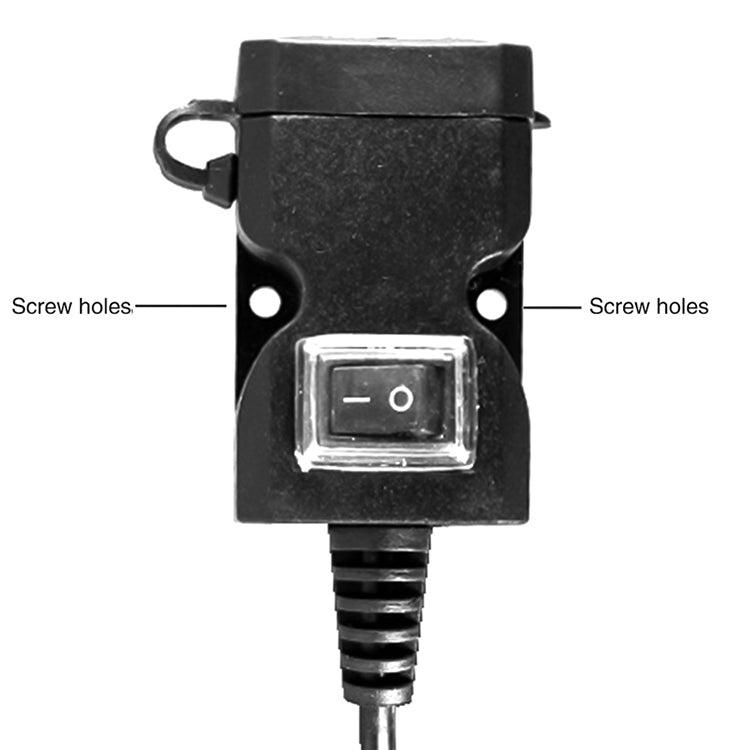 Dual USB Port 12V Waterproof Motorbike Motorcycle Handlebar Charger 5V 1A/2.1A Adapter Power Supply Socket for Phone Mobile, Handlebar Charger