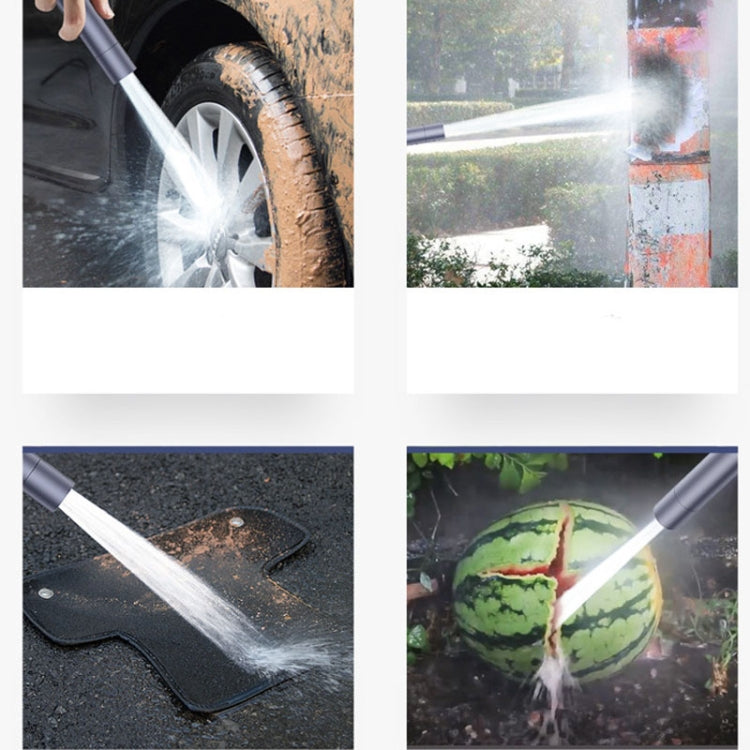 High Pressure Car Wash Water Gun Car Home Dual-Use Tap Water Brushing Car Washing Booster Nozzle Telescopic Hose, 5m