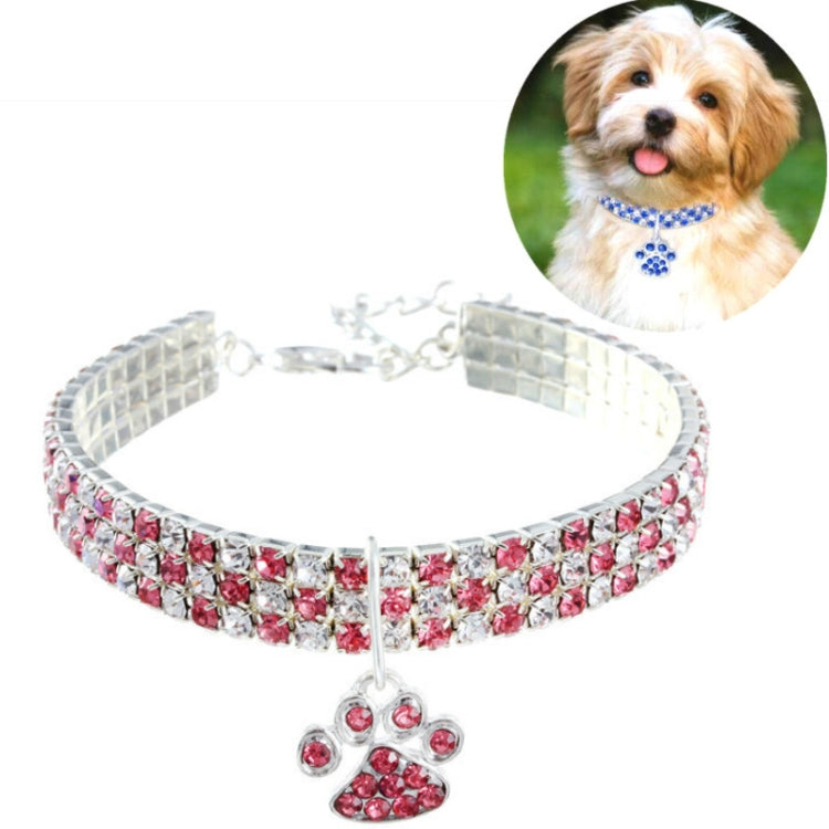 Pet Collar Diamond Elastic Cat And Dog Necklace Jewelry, S, M, L
