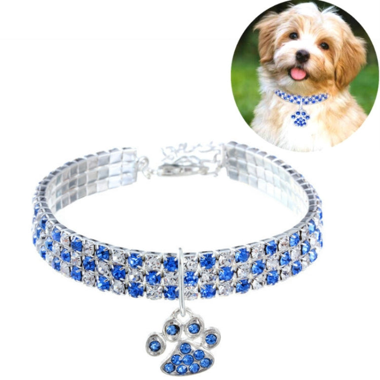 Pet Collar Diamond Elastic Cat And Dog Necklace Jewelry, S, M, L