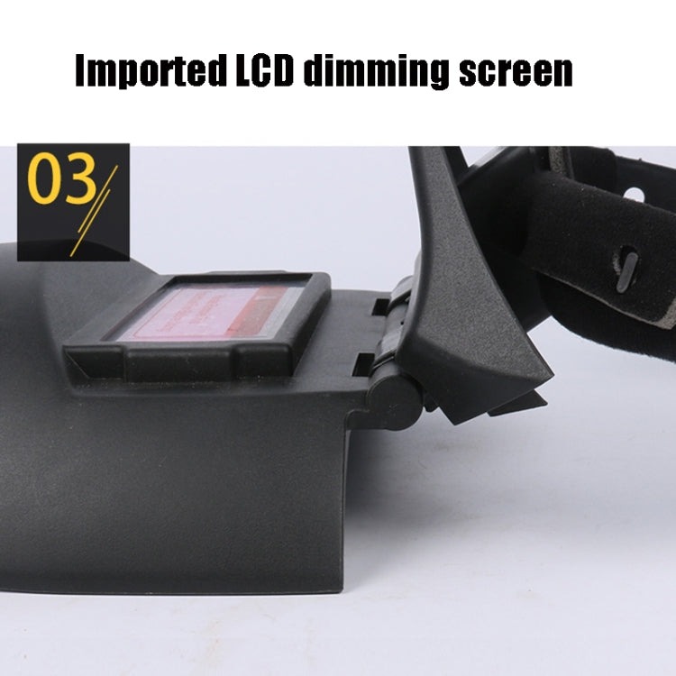 Automatic Darkening Welding Mask Solar Argon Arc Welding Protective Helmet, Helmet